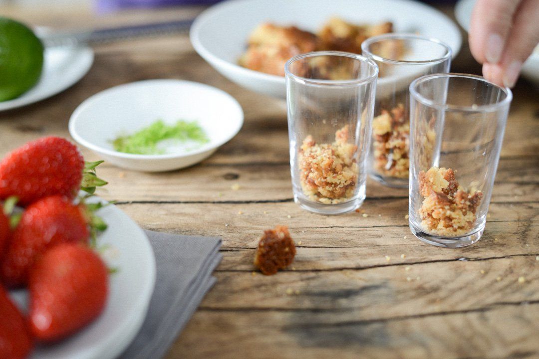 verrine au gâteau breton